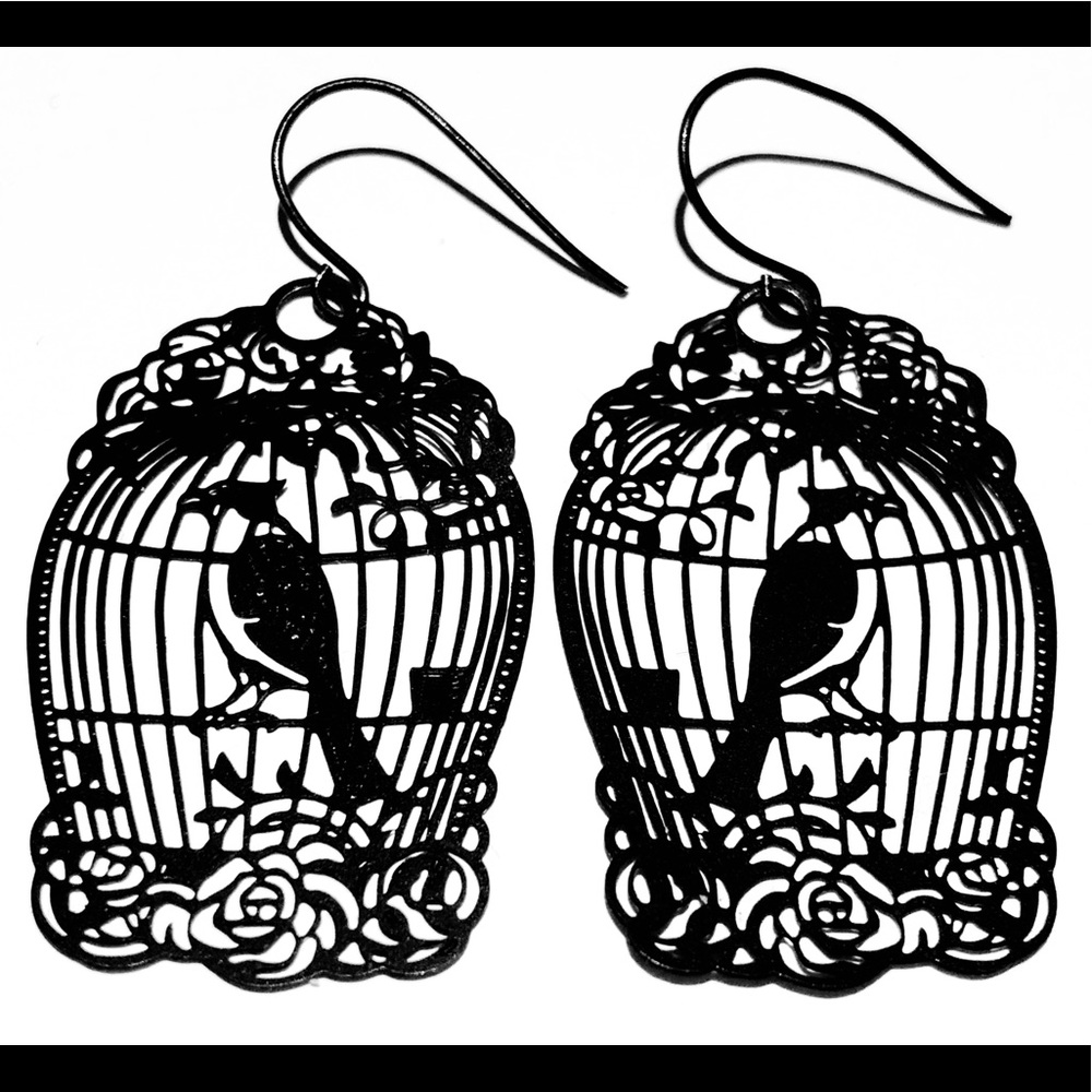 ModCloth How The Caged Bird Swings Earrings